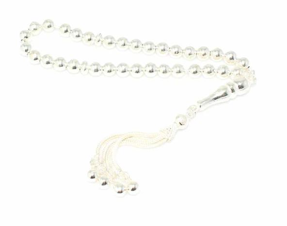 925 Gümüş Top Tesbih - Resim 3