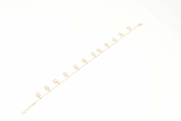 925 Ayar Gümüş Kaplumbağa Halhal - Resim 3