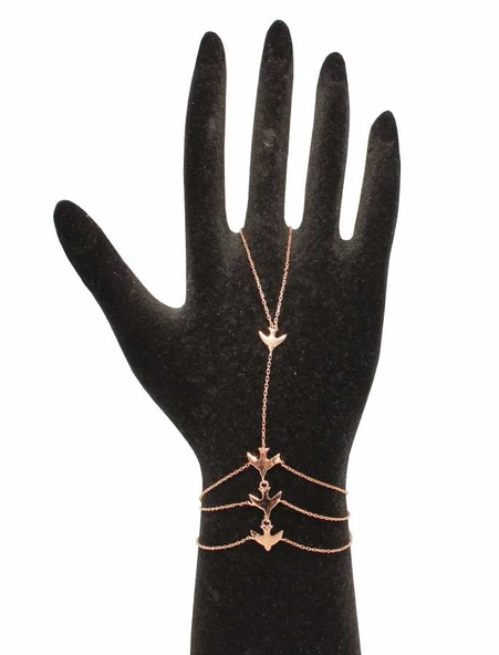 925 Ayar Gümüş Kırlangıç Şahmeran - Resim 2