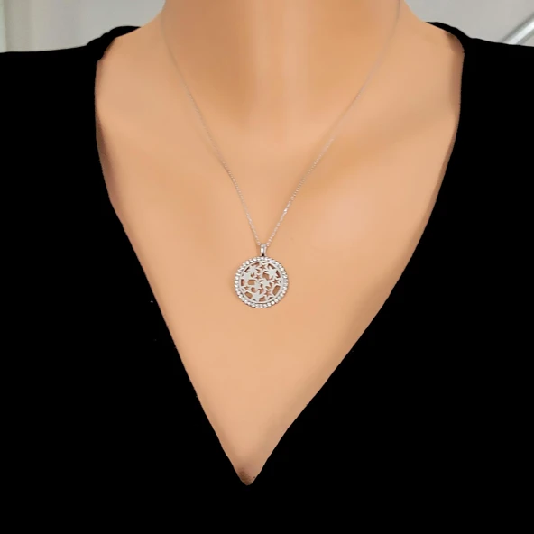 925 Ayar Gümüş Yıldızlı Kolye ürün görseli