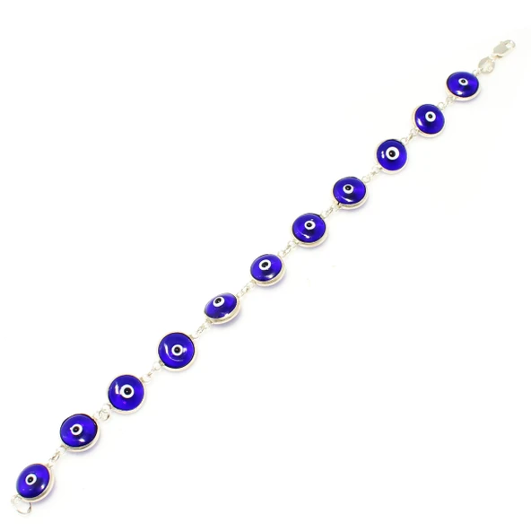 925 Ayar Gümüş Nazar Boncuk Bileklik ürün görseli