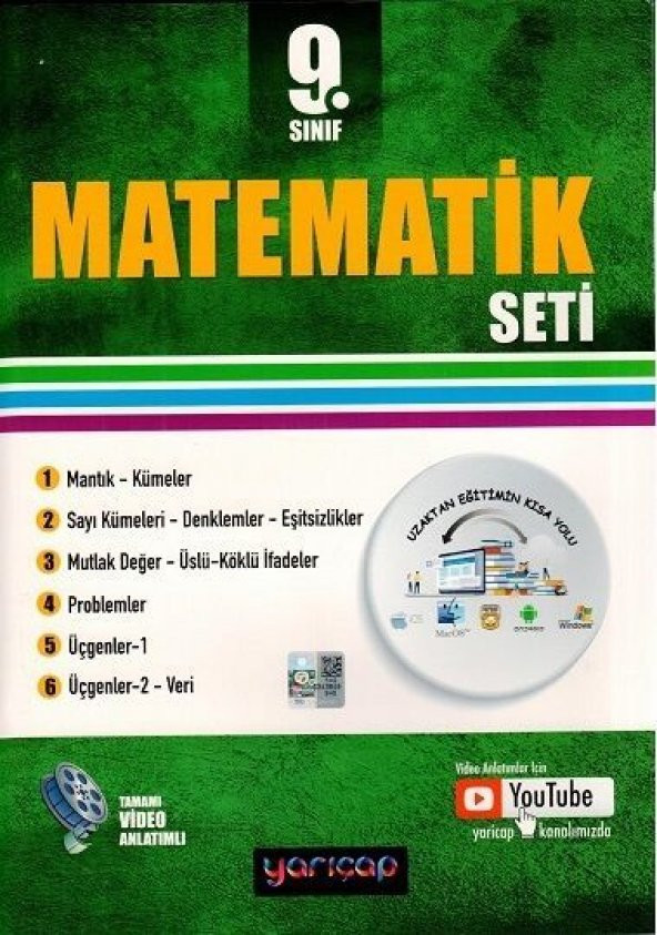 9. Sınıf Matematik Seti Yarı Çap Yayınları