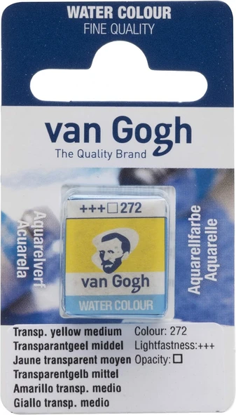 Van Gogh Suluboya Tablet Transparent Yellow Medium ürün görseli