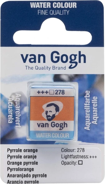 Van Gogh Suluboya Tablet Pyrrole Orange ürün görseli