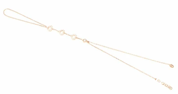 925 Ayar Gümüş Kalp Modeli Şahmeran, Pembe - Beyaz Taş - Resim 2