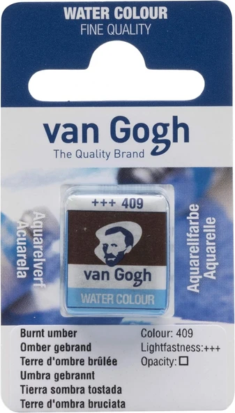 Van Gogh Suluboya Tablet Burnt Umber -409