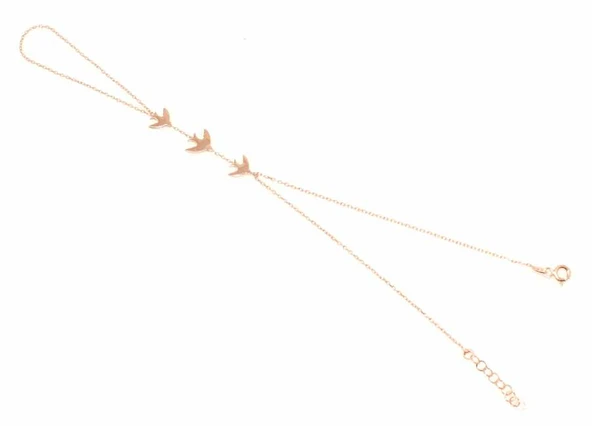 925 Ayar Gümüş Kırlangıçlı Şahmeran, Pembe ürün görseli