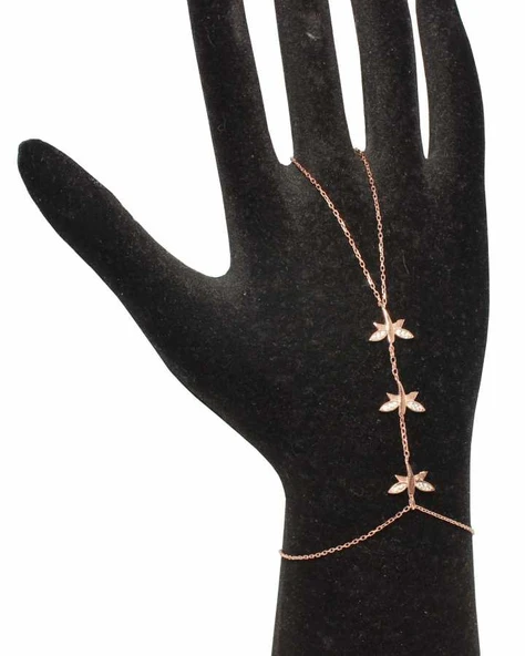 925 Ayar Rose Gümüş 3 Parça Yusufçuk Modeli Şahmeran Bileklik ürün görseli