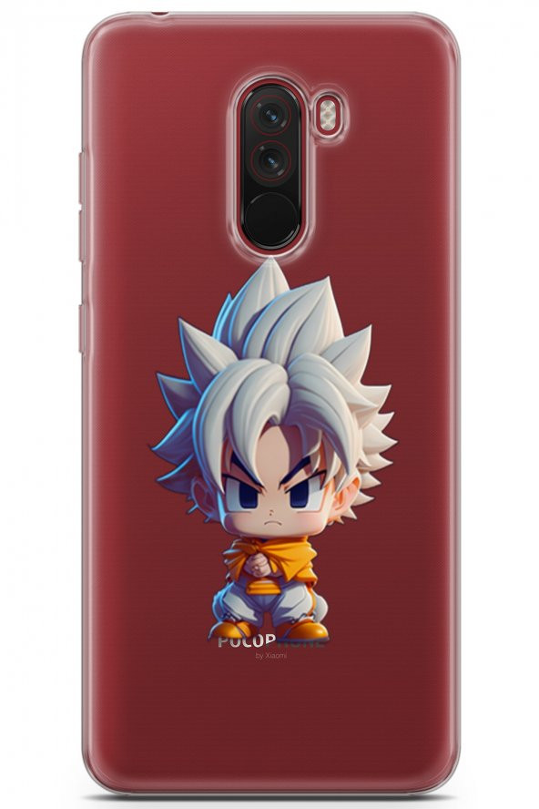 Xiaomi Pocophone F1 Kılıf Seri Others 13 Goku Clear Case Kapak