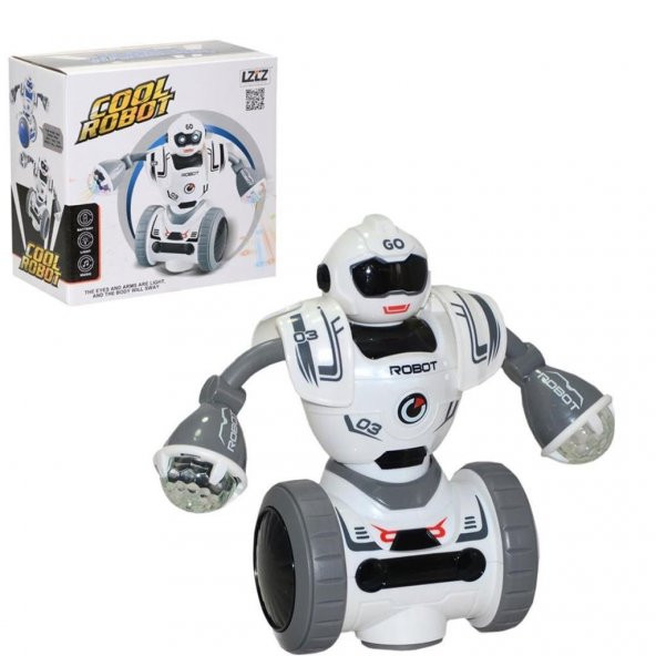 CANALİ Toys Pilli Işıklı Sesli Robot 6678-3, Çocuklar İçin Sesli Işıklı Hareketli Robot - 2