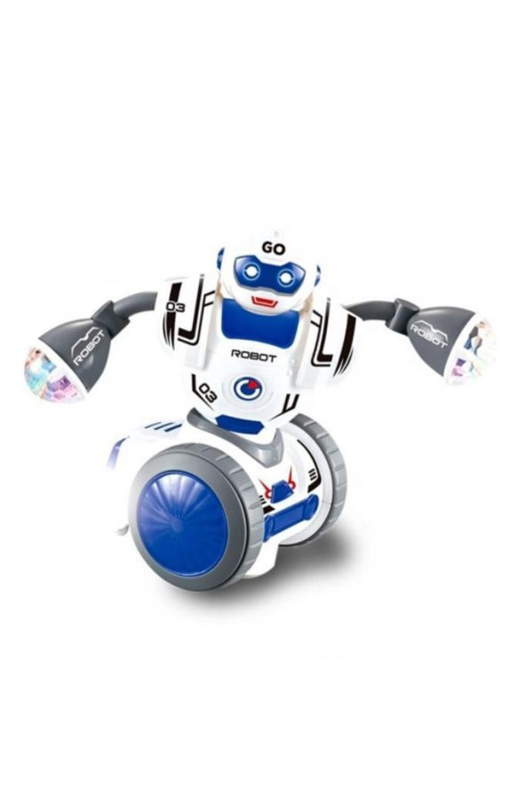 CANALİ Toys Pilli Işıklı Sesli Robot 6678-3, Çocuklar İçin Sesli Işıklı Hareketli Robot - 6