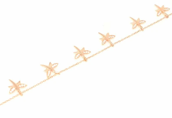 925 Ayar Gümüş Yusufçuk Halhal - Resim 8