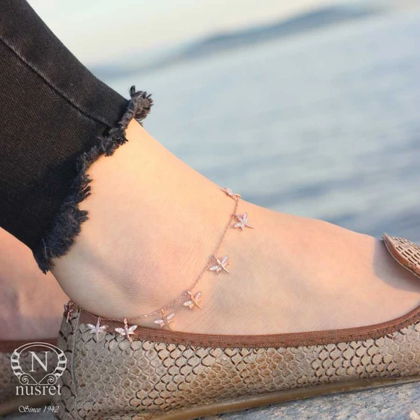 925 Ayar Gümüş Yusufçuk Halhal - Resim 3