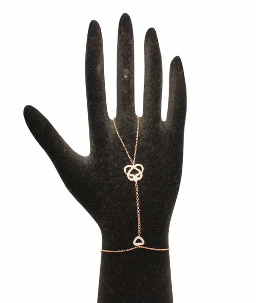 925 Ayar Gümüş Vav harfli Taşlı Şahmeran ürün görseli