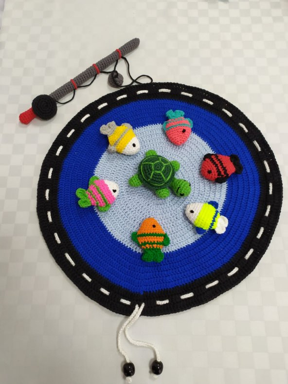 Balıkçı Oyun Halısı Amigurumi Organik Oyuncak - 1