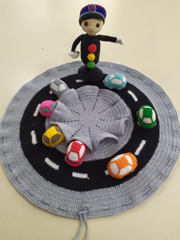 Arabalı Oyun Halısı Amigurumi Organik Oyuncak - 1