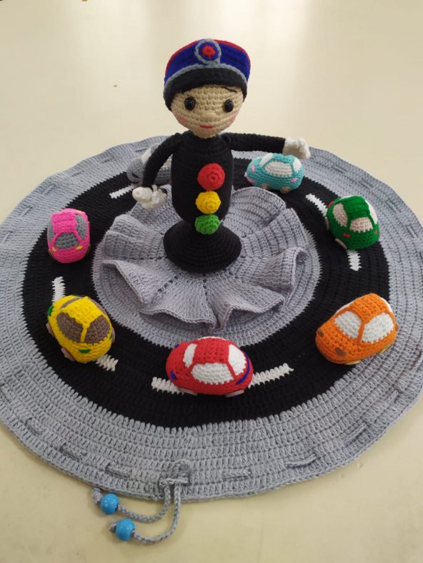 Arabalı Oyun Halısı Amigurumi Organik Oyuncak - 2