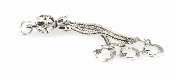 925 ayar Gümüş 3\'lü Ayyıldız Püskül - Resim 2