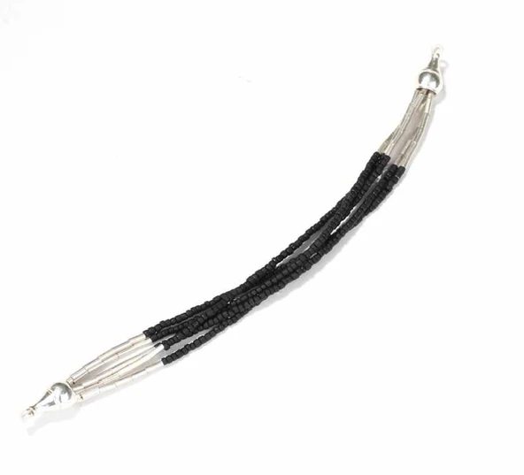 925 Ayar Gümüş Oniks Taş Bileklik - Resim 3