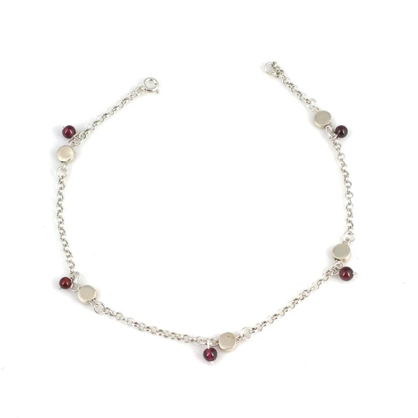 925 Ayar Gümüş Çingene Halhal - Resim 2