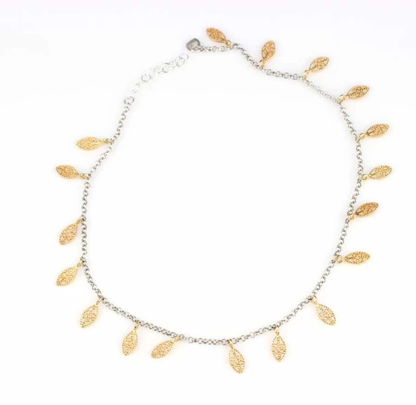 925 Ayar Gümüş 18 adet Oval Telkari Halhal Bileklik - Resim 7