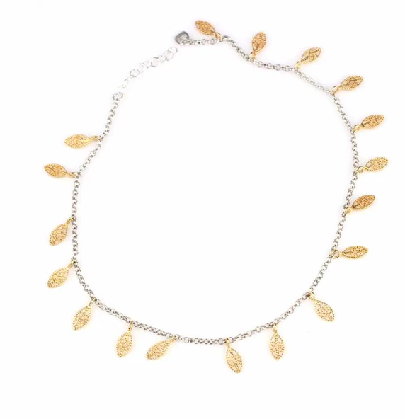 925 Ayar Gümüş 18 adet Oval Telkari Halhal Bileklik ürün görseli 1