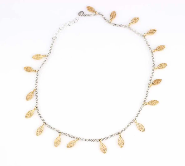 925 Ayar Gümüş 18 adet Oval Telkari Halhal Bileklik - Resim 4