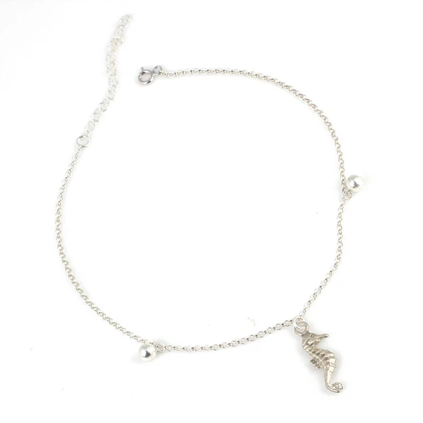 925 Ayar Gümüş Deniz Atı Halhal ürün görseli 1