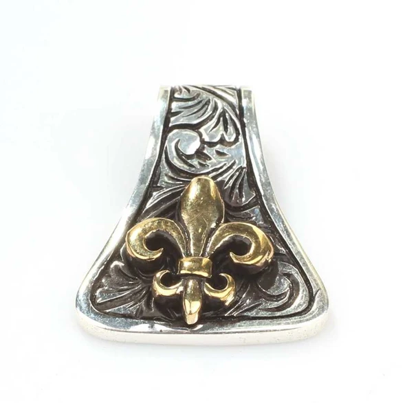 925 Ayar Gümüş ve Bronz Osmanlı Motifli Erkek Kolye Ucu ürün görseli