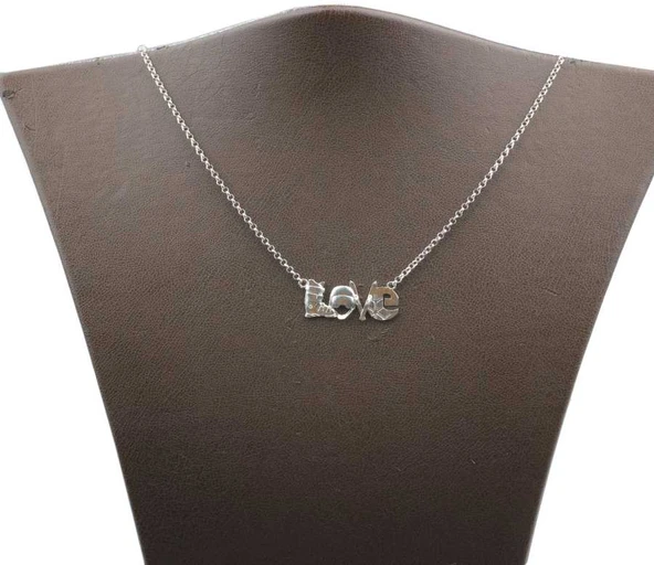 925 Ayar Gümüş Kayak Aşıklarına Özel Kolye - Resim 4