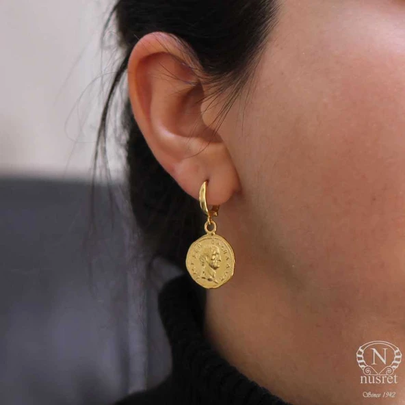 925 Ayar Gümüş Bereket Simgesi Küpe - Resim 5