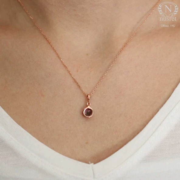 925 Ayar Gümüş Mistik Topaz Kolye ürün görseli 1