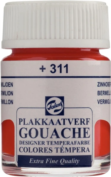 Talens Gouache Jar 16ml Guaj Boya Vermilion / 311