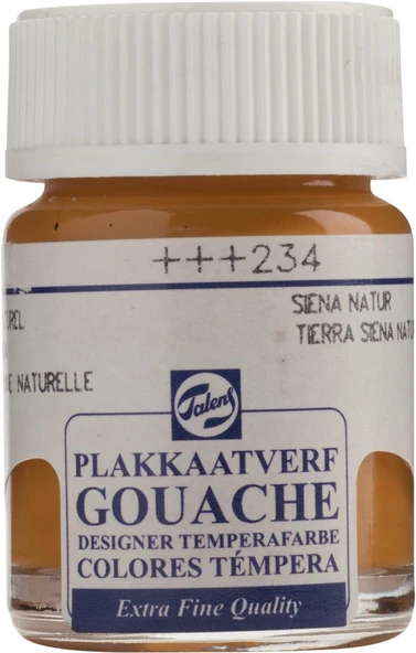Talens Gouache Jar 16ml Guaj Boya Raw Sienna / 234