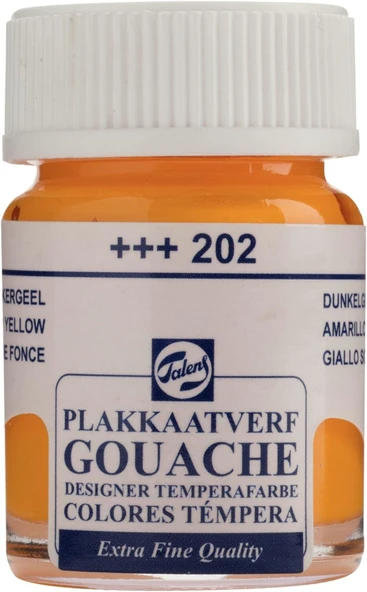 Talens Gouache Jar 16ml Guaj Boya Deep Yellow / 202