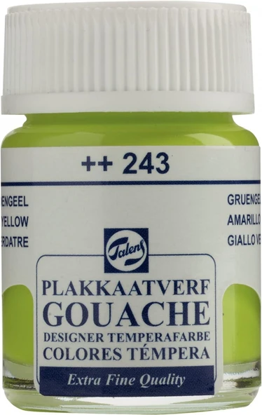 Talens Gouache Jar 16ml Guaj Boya Greenish Yellow / 243