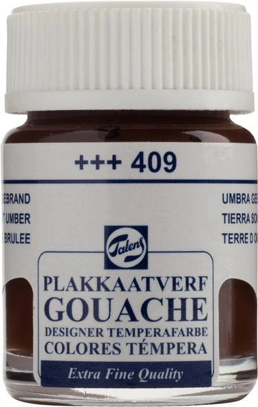 Talens Gouache Jar 16ml Guaj Boya Burnt Umber / 409 ürün görseli