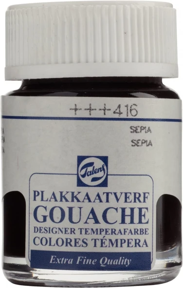 Talens Gouache Jar 16ml Guaj Boya Sepıa / 416