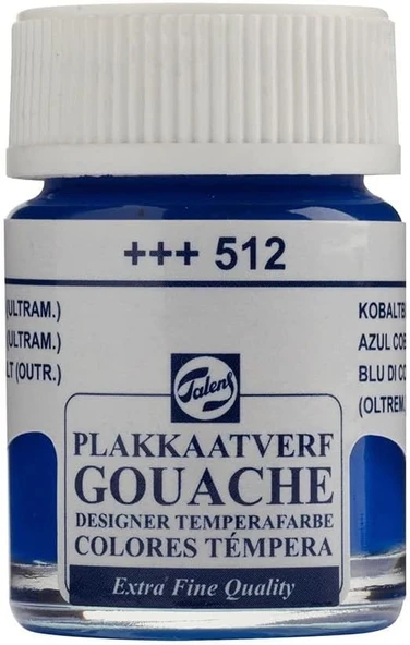 Talens Gouache Jar 16ml Guaj Boya Cobalt Blue Ultramarine / 512 ürün görseli