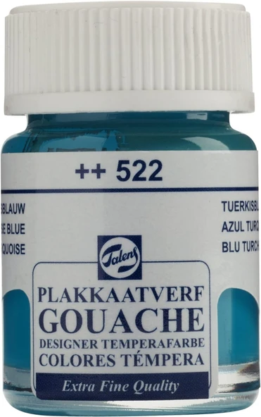 Talens Gouache Jar 16ml Guaj Boya Turquoise Blue / 522