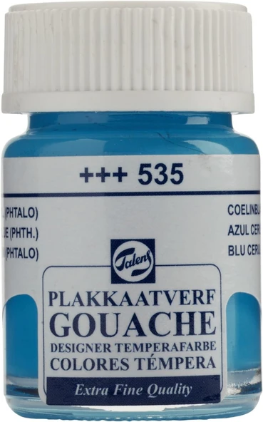 Talens Gouache Jar 16ml Guaj Boya Cer. Blue Phth. / 535