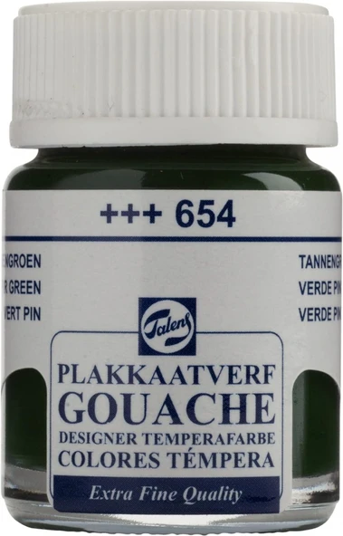 Talens Gouache Jar 16ml Guaj Boya Fir Green / 654 ürün görseli