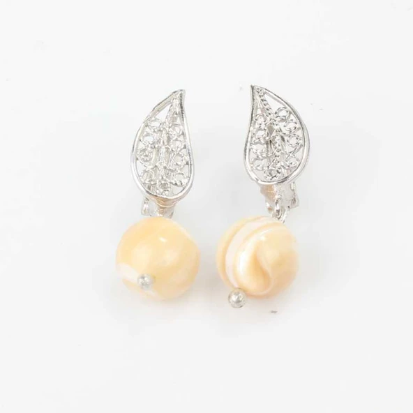 925 Ayar Gümüş Aytaşı Taşlı Küpe - Resim 2