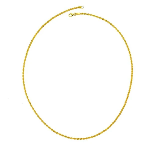 925 Ayar Gümüş Halat Zincir Kolye ürün görseli