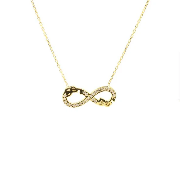 925 Ayar Gümüş Sen Ben Sonsuza Kadar Kolye - Resim 2