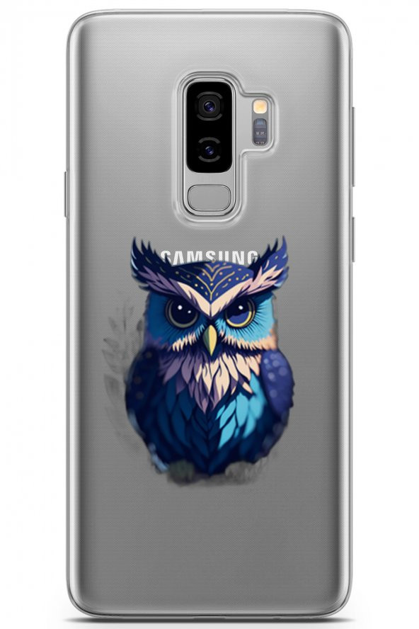 Samsung Galaxy S9 Plus Kılıf Orijinal Seri Others 22 Sert Baykuş Şeffaf Kap - 1