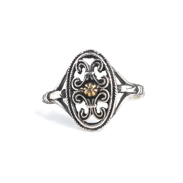 Konstantinapol Tasarım Otantik Bizans Yüzük - Resim 3