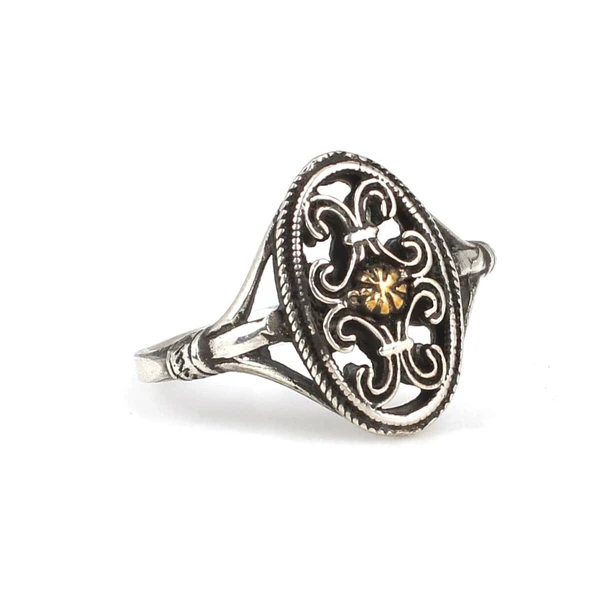 Konstantinapol Tasarım Otantik Bizans Yüzük - Resim 5