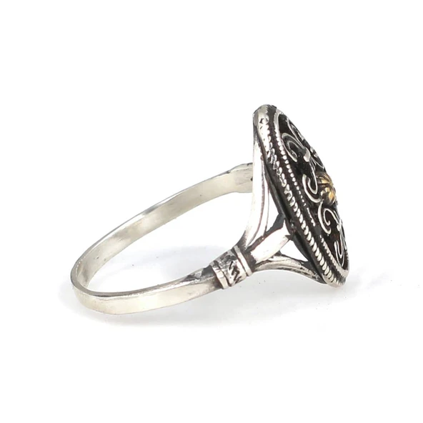 Konstantinapol Tasarım Otantik Bizans Yüzük - Resim 4