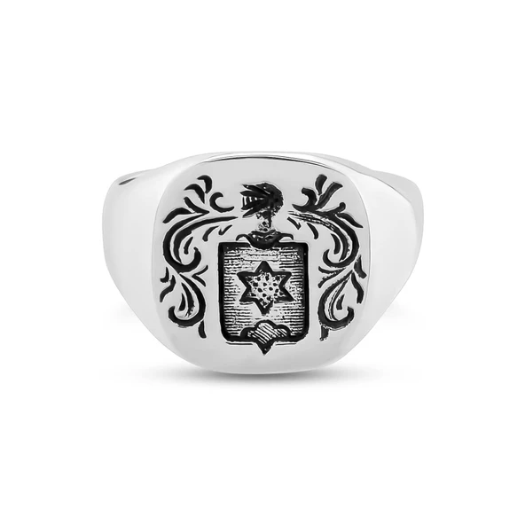 925 Ayar Gümüş Şövalye Model Yüzük - Resim 6